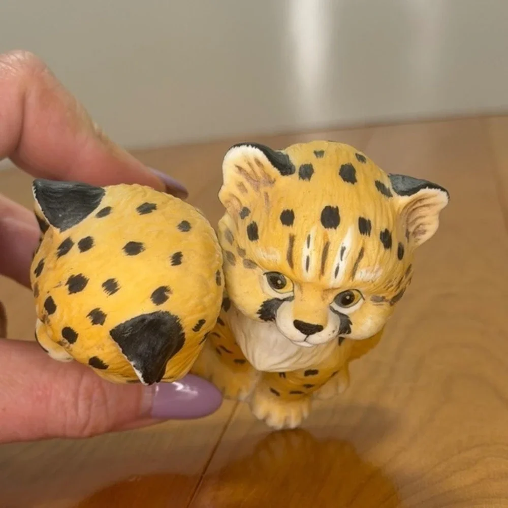 Vintage 1984 Enesco Endangered Young'uns Cheetah Cub Figurine – Morehead Mexico